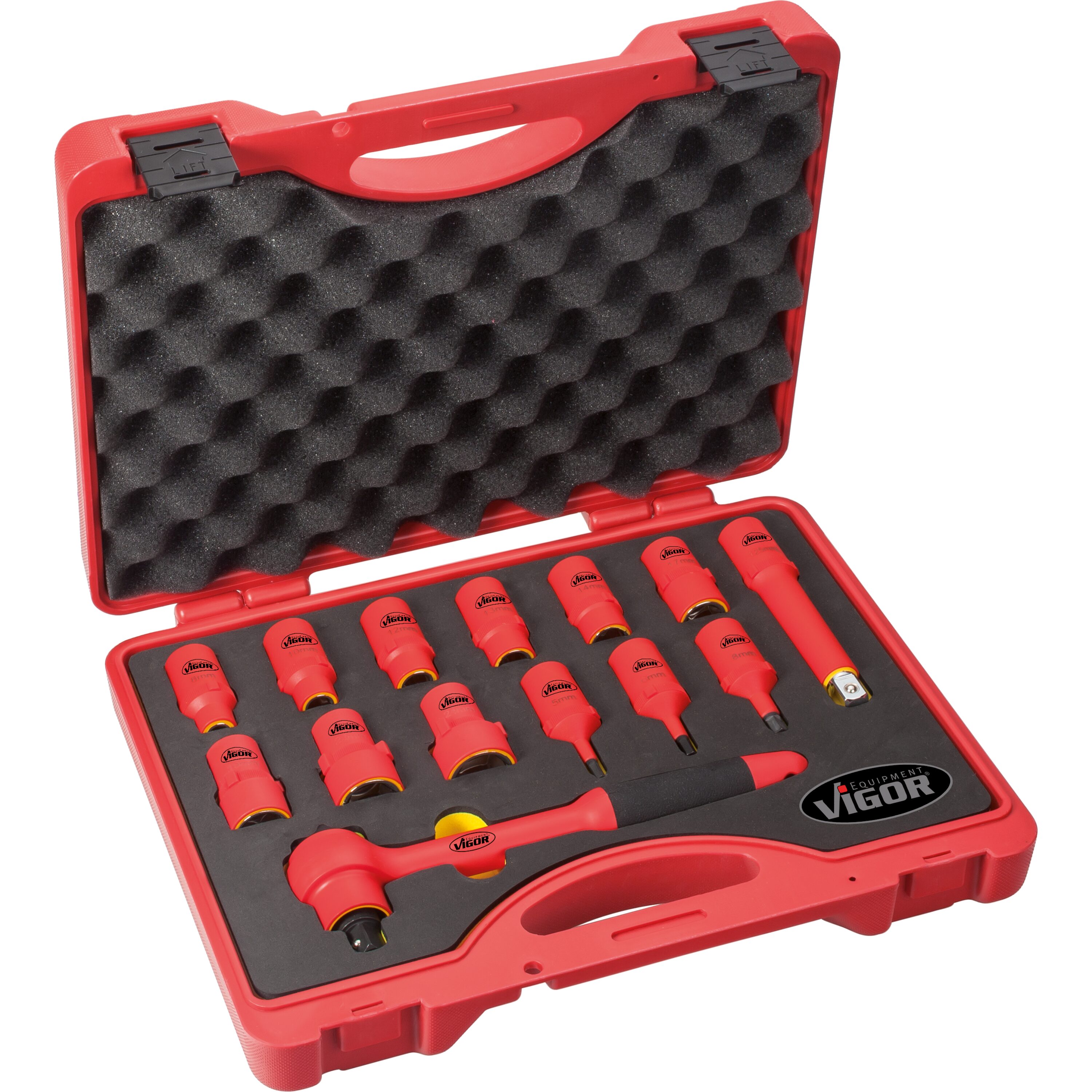 Druppelen Of creatief VDE socket set | Steckschlüssel Systeme 12,5 mm (1/2 Zoll) | VDE tools |  Hand tools | product worlds | VIGOR Equipment