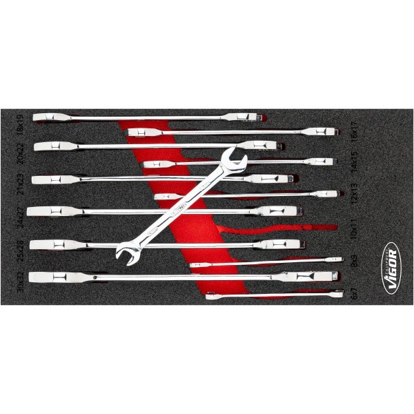 Double open-end wrench set