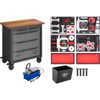 Mobile work bench Series XL with specialty tool assortment